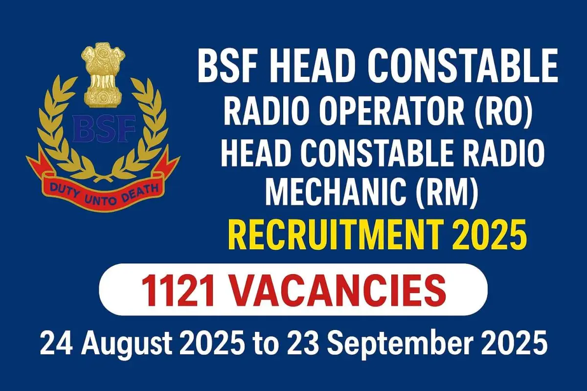 BSF HC RO RM Recruitment 2025