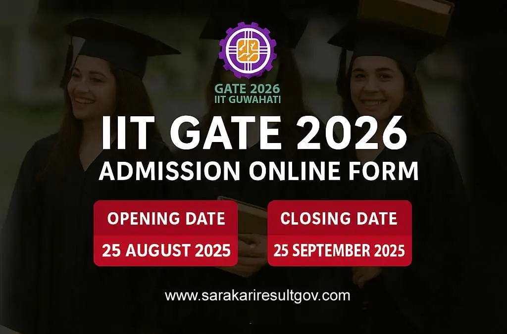 IIT GATE 2026 Admission Online Form 