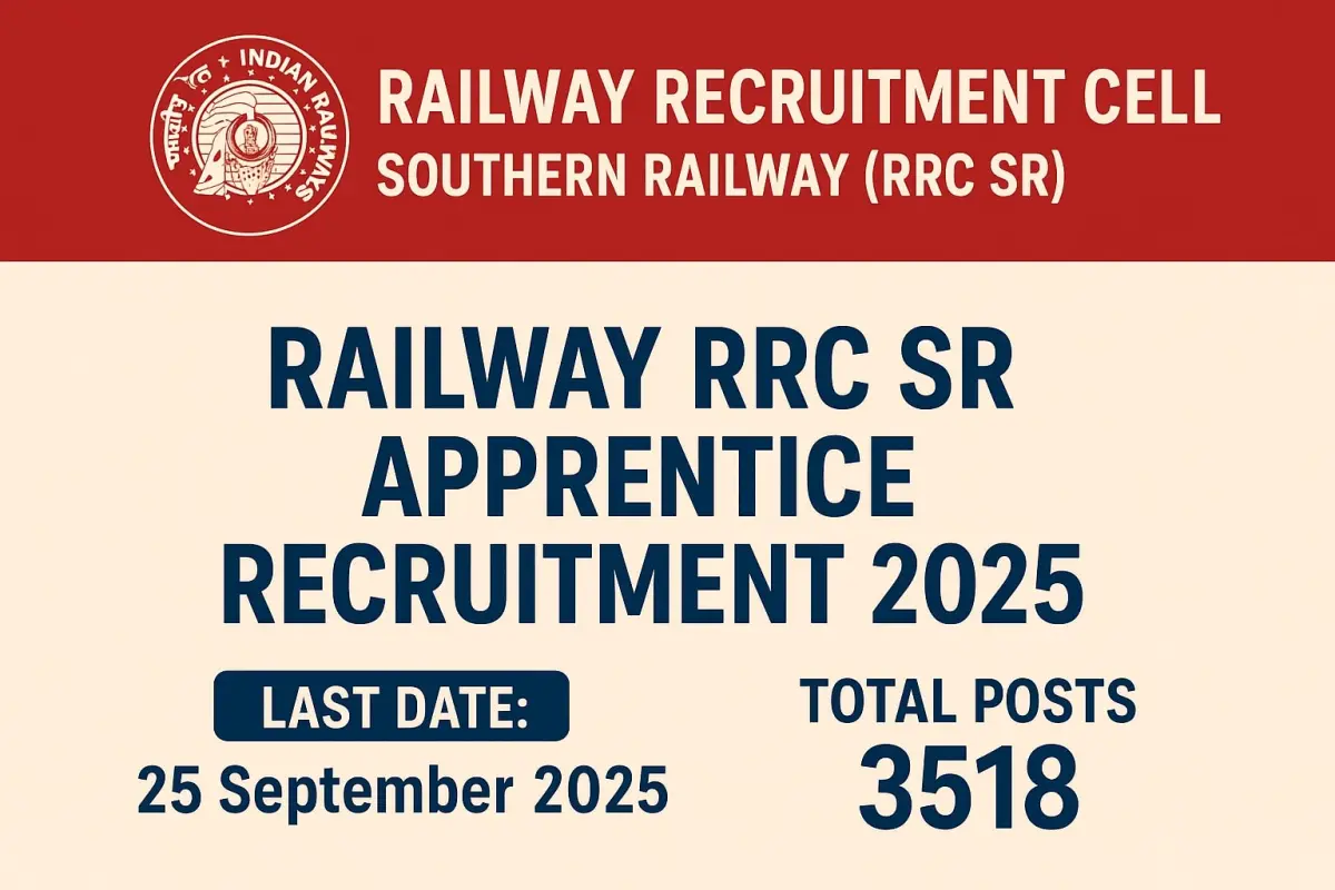 Railway RRC SR Apprentice Recruitment 2025